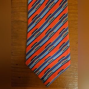 RARE! HERMES Vintage 100% Silk Tie Made in France